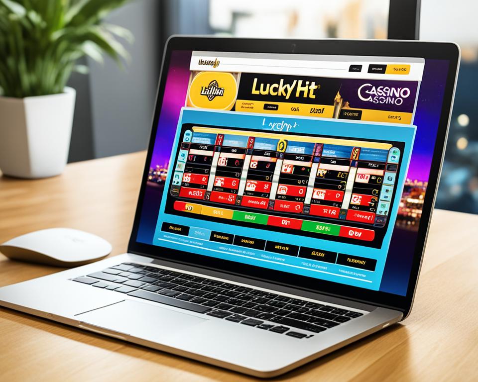 LuckyHit casino login - notebook